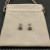 David Yurman 8mm Sterling Silver Pav&Atilde;&copy; White Diamond Pyramid Stud Earrings