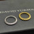 David Yurman 3mm Gold Cable Band Ring