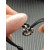 David Yurman Black Double Ring Gold Nylon Cord Bracelet