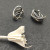 David Yurman Gold and Silver Multi-Strand Crossover Ear Cuff Earrings