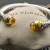 David Yurman 7mm Gold Yellow Diamond Head Gemstone Bracelet, Fits Wrist Sizes 16&acirc;20cm