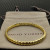 David Yurman Gold-Tone 6.2mm Sculpted Wave Cuff Bracelet