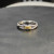 David Yurman Gold and Silver Horizontal Cable Twist Ring
