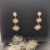 David Yurman Gold Triple Sunflower Earrings, 51mm Length