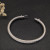 David Yurman 5mm Sterling Silver Cable Hook Cuff Bracelet with Diamond Accent