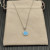 David Yurman Sterling Silver 17.8mm Round Pav&Atilde;&copy; Turquoise Necklace