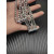 David Yurman Silver-Tone 29mm Multi-Row Chain Bracelet
