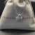 David Yurman Silver Half Pav&Atilde;&copy; Diamond Necklace, 3mm Chain, 50+5cm Adjustable Length