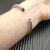 David Yurman 4mm Sterling Silver Red Diamond Bangle Bracelet
