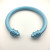 David Yurman 7mm Light Blue Colorful Enamel Cuff Bracelet, Fits Wrist Size 16cm - 20cm