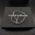 David Yurman Grey Double Ring Sterling Silver Nylon Cord Bracelet