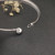 David Yurman Silver 3mm Pearl Cable Cuff Bracelet