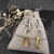 David Yurman Gold and Silver Cable Twist Hoop Earrings with Clasp Closure