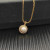 David Yurman 11mm Gold Round Pearl Pendant Necklace