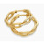 David Yurman 24x5mm Gold Diamond Pav&Atilde;&copy; Link Hoop Earrings