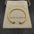 David Yurman 4mm Gold Green Chalcedony Diamond Bangle Bracelet