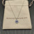 David Yurman Sterling Silver 17.8mm Round Pav&Atilde;&copy; Lapis Lazuli Necklace