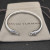 David Yurman 5mm Sterling Silver Cable Hook Cuff Bracelet with Diamond Accent