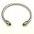 David Yurman 5mm Gold-End Deep Green Diamond Cable Cuff Bracelet