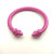 David Yurman 7mm Rose Red Colorful Enamel Cuff Bracelet, Fits Wrist Size 16cm - 20cm