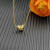David Yurman Gold 8mm Four-Prong Green Diamond Necklace