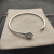 David Yurman 3mm Cable Classic Four-Point Diamond White Diamond Cuff Bracelet