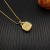 David Yurman Gold 14mm Square White Diamond Necklace