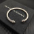 David Yurman 5mm Sterling Silver Oval Pav&Atilde;&copy; Cable Cuff Bracelet