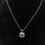 David Yurman 7mm Cushion-Cut Blue Diamond Pendant Necklace