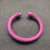 David Yurman 7mm Rose Red Colorful Enamel Cuff Bracelet, Fits Wrist Size 16cm - 20cm