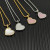 David Yurman Silver Heart Pink Opal Necklace, 2mm Chain, 45+5cm Adjustable Length