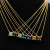David Yurman Gold 8mm Four-Prong White Diamond Necklace