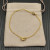 David Yurman 8mm Gold Double Ring Cable Bracelet