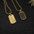 David Yurman Gold Tone Pav&Atilde;&copy; Black Diamond Tag Necklace