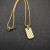 David Yurman Gold Square Wave Pendant Necklace, 3mm Chain, Length 50cm + 5cm