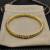 David Yurman 6.2mm Gold X-Pattern Pav&Atilde;&copy; Wave Cuff Bracelet