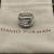 David Yurman Silver Double Cylinder Cross Ring