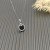 David Yurman Sterling Silver 17.8mm Round Pav&Atilde;&copy; Black Onyx Necklace