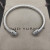 David Yurman 5mm Half-Pav&Atilde;&copy; Cable Cuff Bracelet White Diamonds
