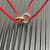 David Yurman Red Double Ring Nylon Cord Bracelet