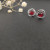 David Yurman 7mm Cable Square Red Diamond Stud Earrings