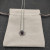 David Yurman 7mm Cable Twist Square Purple Diamond Pendant Necklace, 1.5mm Chain, Length 45cm + 5cm