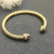 David Yurman 5mm Gold Pav&Atilde;&copy; Diamond Round Cuff Bracelet, Fits Wrist Size 16cm - 20cm