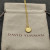 David Yurman Gold Diamond Initial D Disc Pendant Necklace