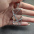 David Yurman White Crystal Bezel Necklace, 3mm Chain, 50+5cm / 60+5cm Adjustable Length