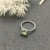 David Yurman Four-Prong Square Green Diamond Ring