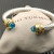 David Yurman 7mm Gold Blue Diamond Head Gemstone Bracelet, Fits Wrist Sizes 16&acirc;20cm