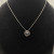 David Yurman 7mm Cable Twist Square White Diamond Pendant Necklace, 1.5mm Chain, Length 45cm + 5cm
