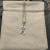 David Yurman Cable Twist Ribbon Pink Diamond Pendant Necklace, Pendant Size 24.4 x 6.7mm, 1.5mm Chain, Length 45cm + 5cm