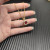 David Yurman Gold Square Red Diamond Necklace 1.5mm